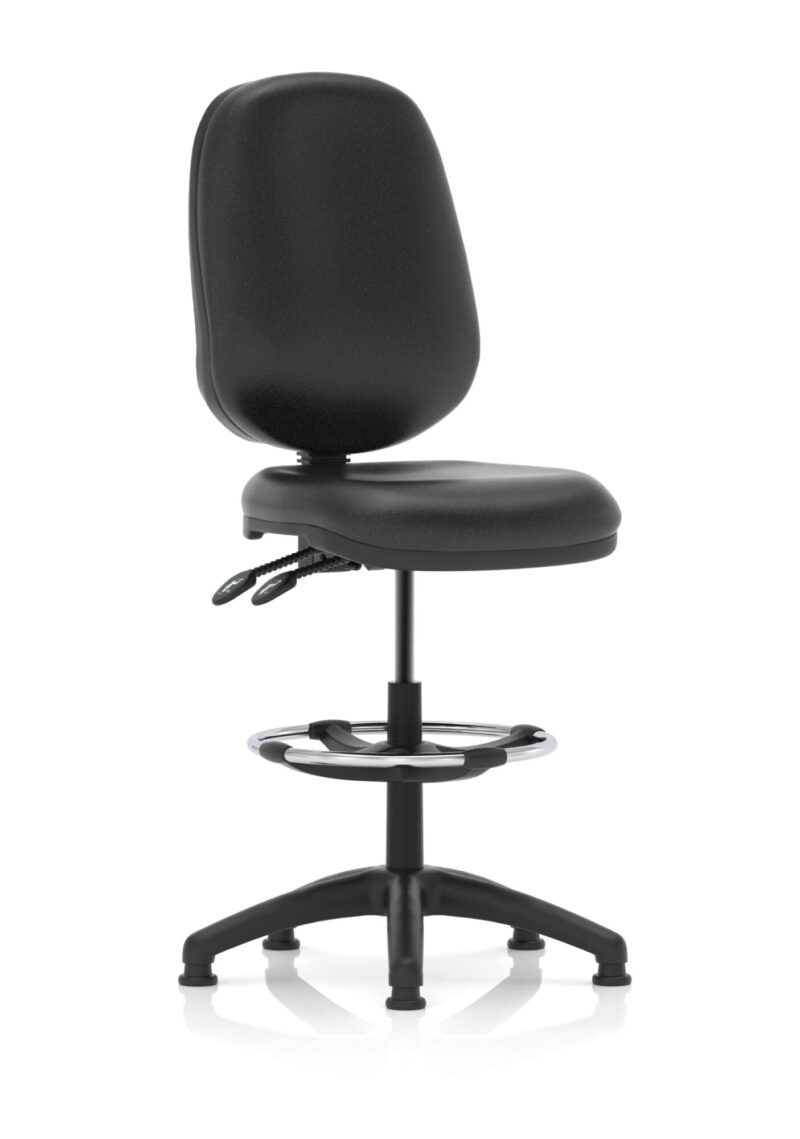Eclipse Plus II Task Operator Office Chair with Hi Rise Draughtsman Kit - Image 4