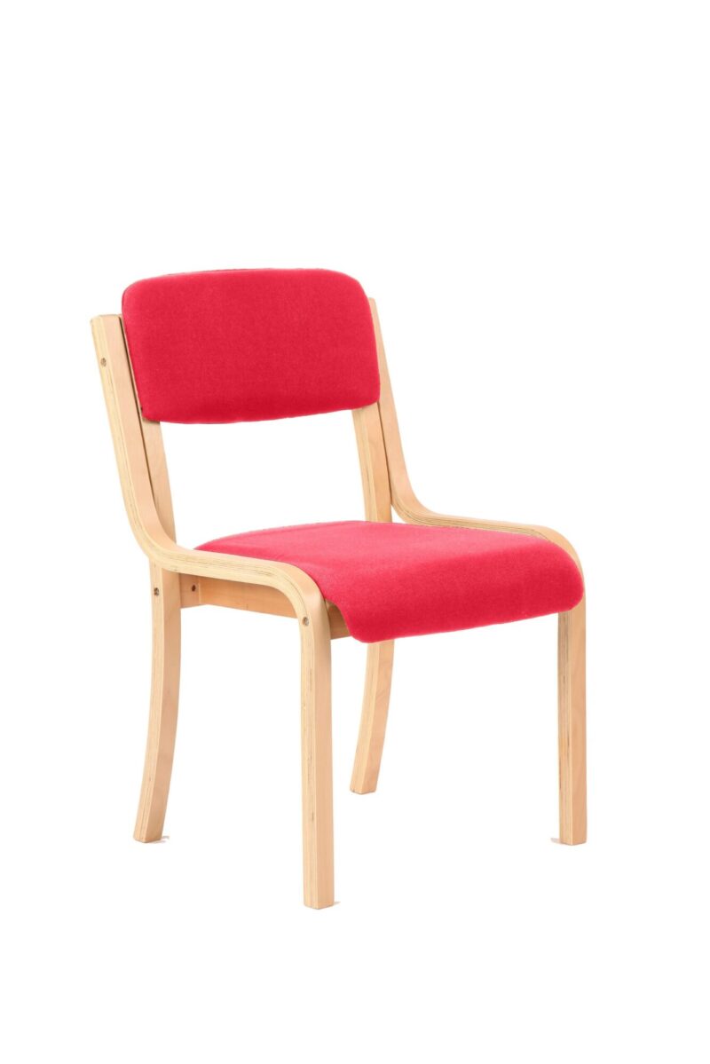 Madrid Wooden Frame Visitor Chair with Arms - Image 3