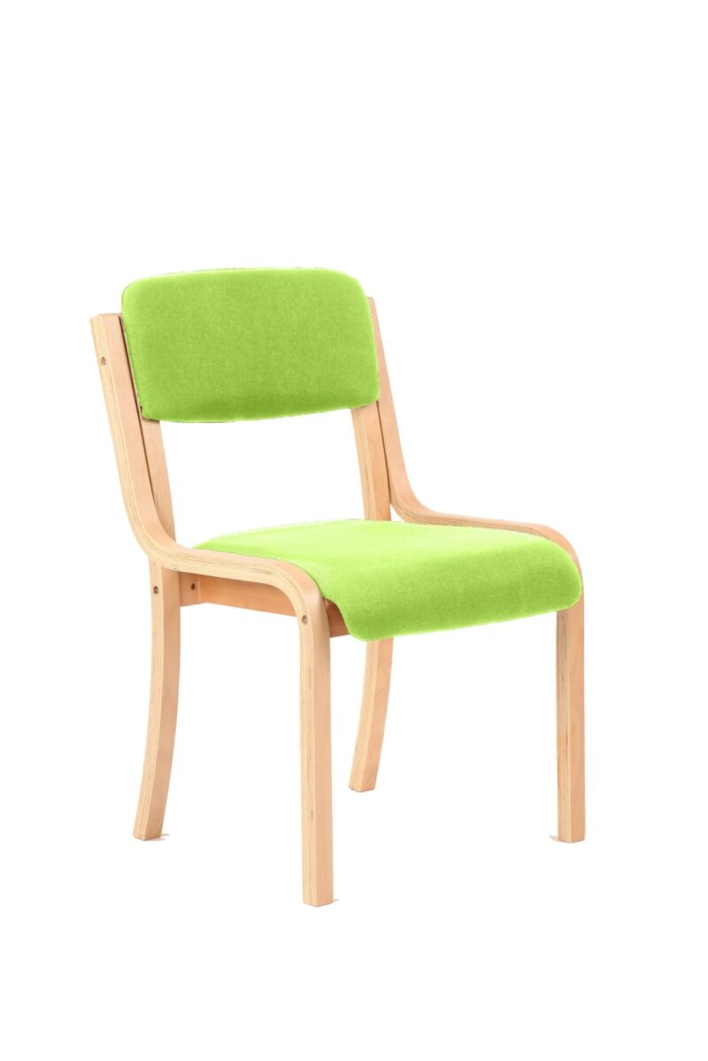 Madrid Wooden Frame Visitor Chair with Arms - Image 4