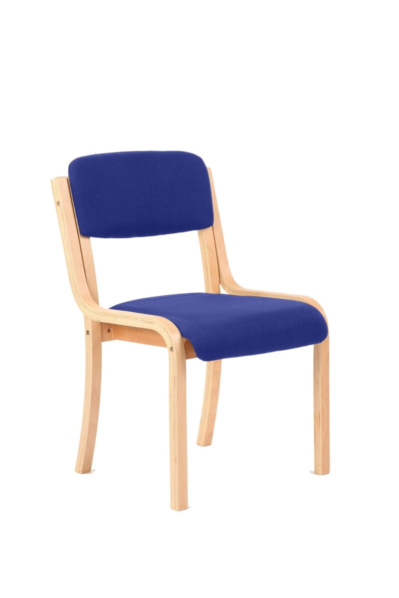Madrid Wooden Frame Visitor Chair with Arms - Image 5