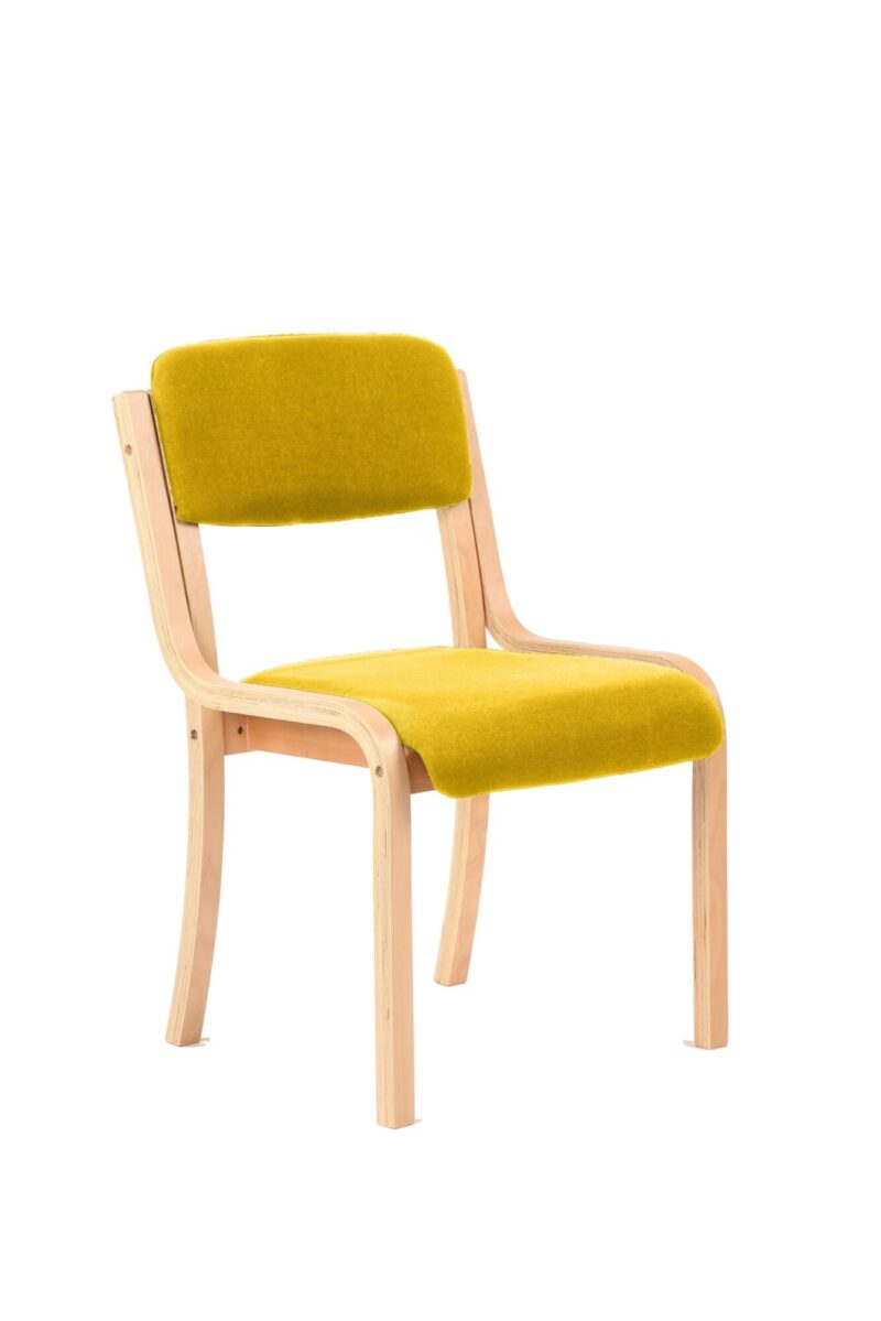 Madrid Wooden Frame Visitor Chair with Arms - Image 7