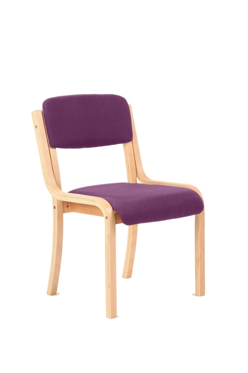 Madrid Wooden Frame Visitor Chair with Arms - Image 10
