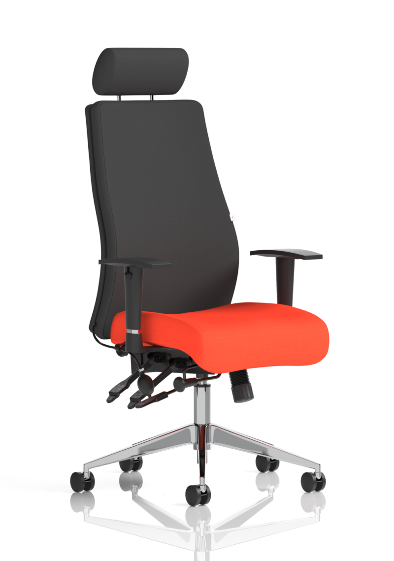 Onyx High Back Ergonomic Posture Chair with Height Adjustable Arms - Image 42