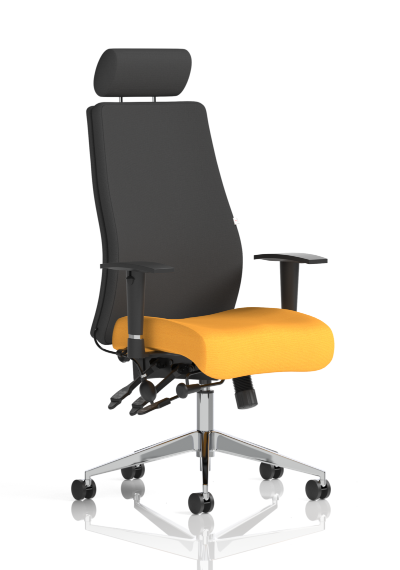Onyx High Back Ergonomic Posture Chair with Height Adjustable Arms - Image 43