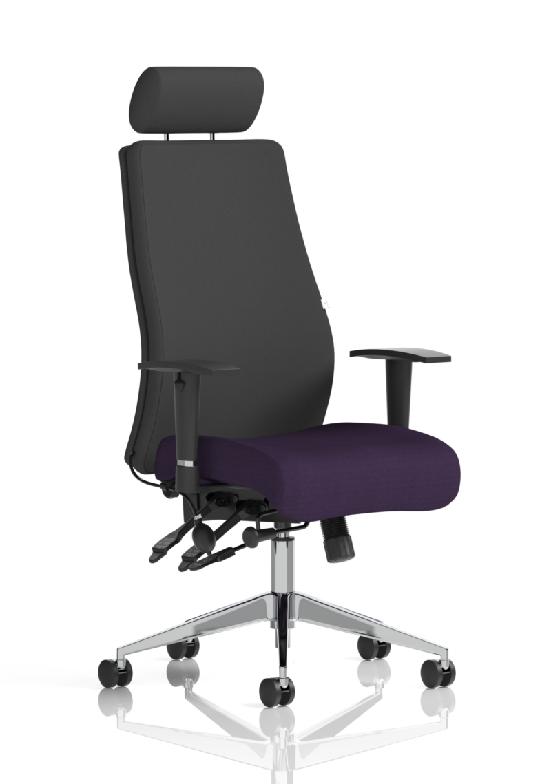 Onyx High Back Ergonomic Posture Chair with Height Adjustable Arms - Image 46