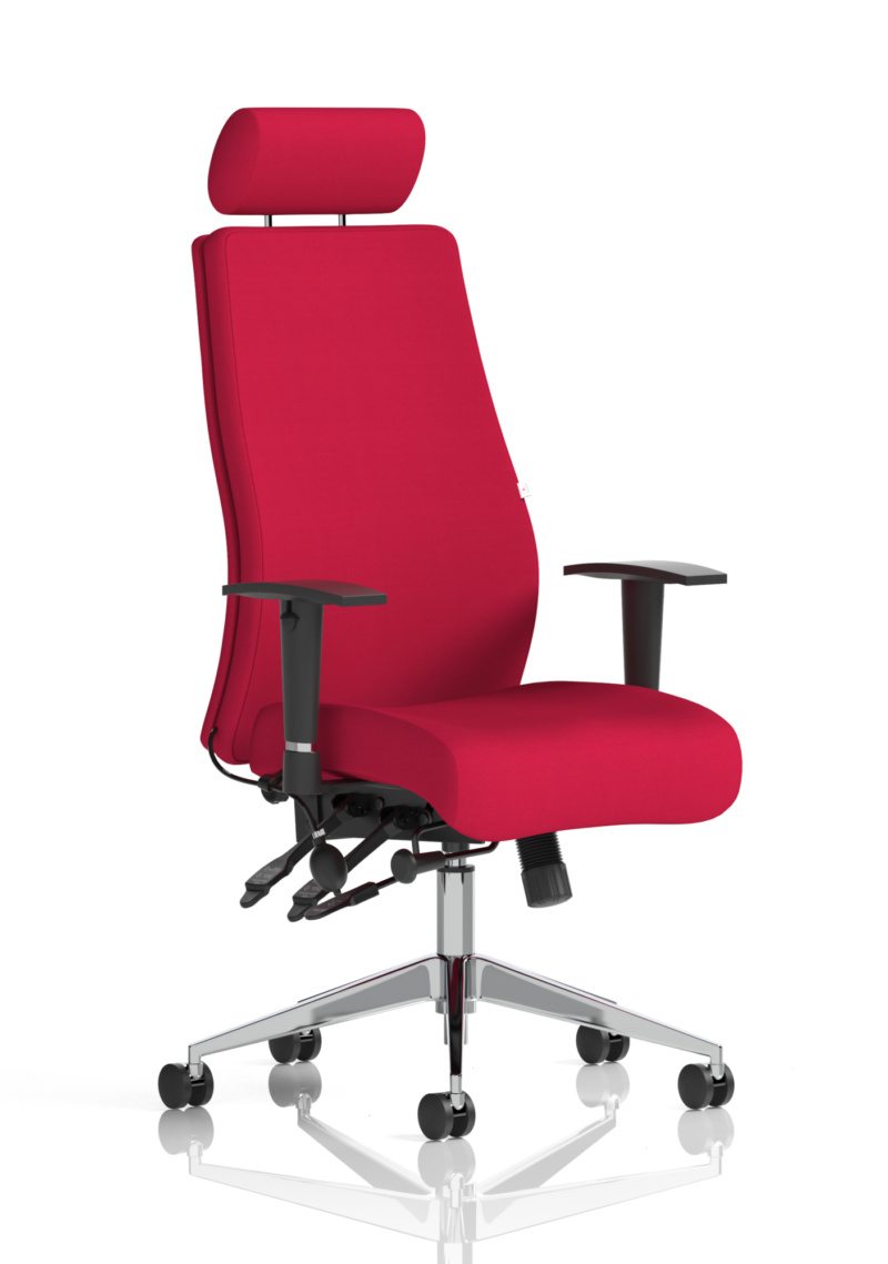 Onyx High Back Ergonomic Posture Chair with Height Adjustable Arms - Image 55