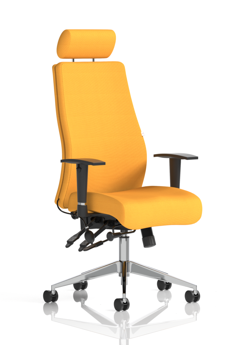 Onyx High Back Ergonomic Posture Chair with Height Adjustable Arms - Image 59