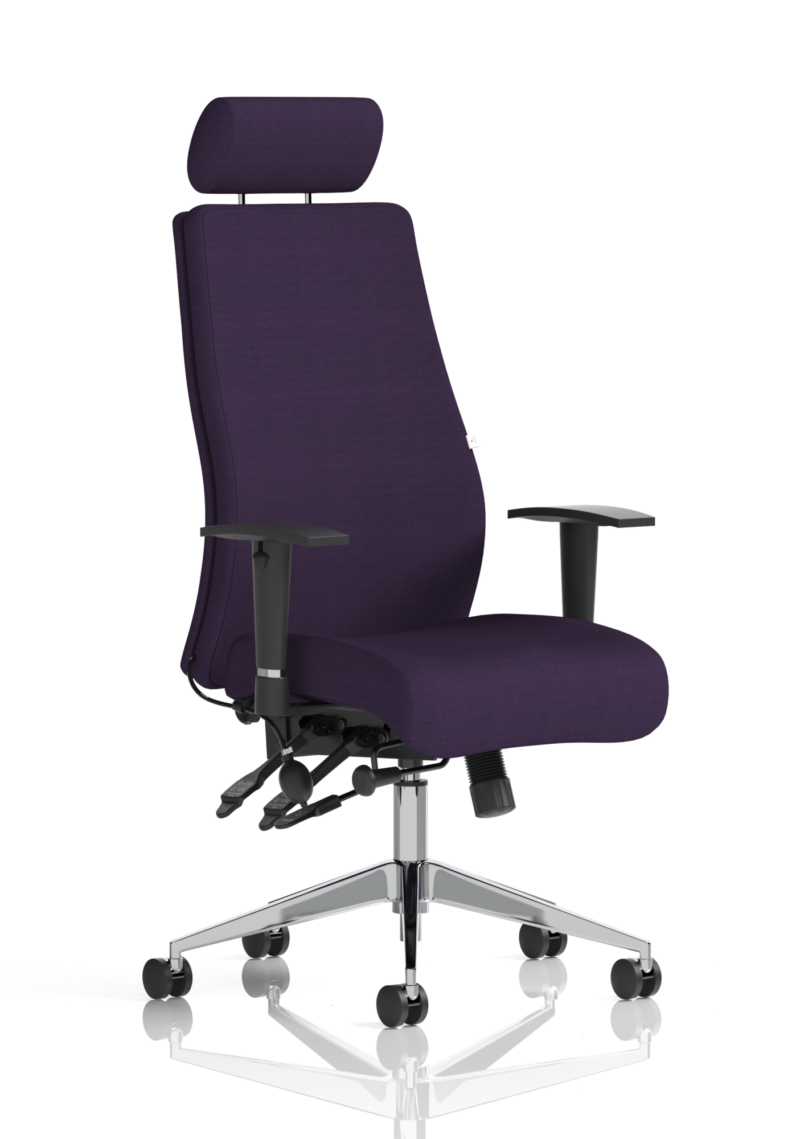 Onyx High Back Ergonomic Posture Chair with Height Adjustable Arms - Image 62