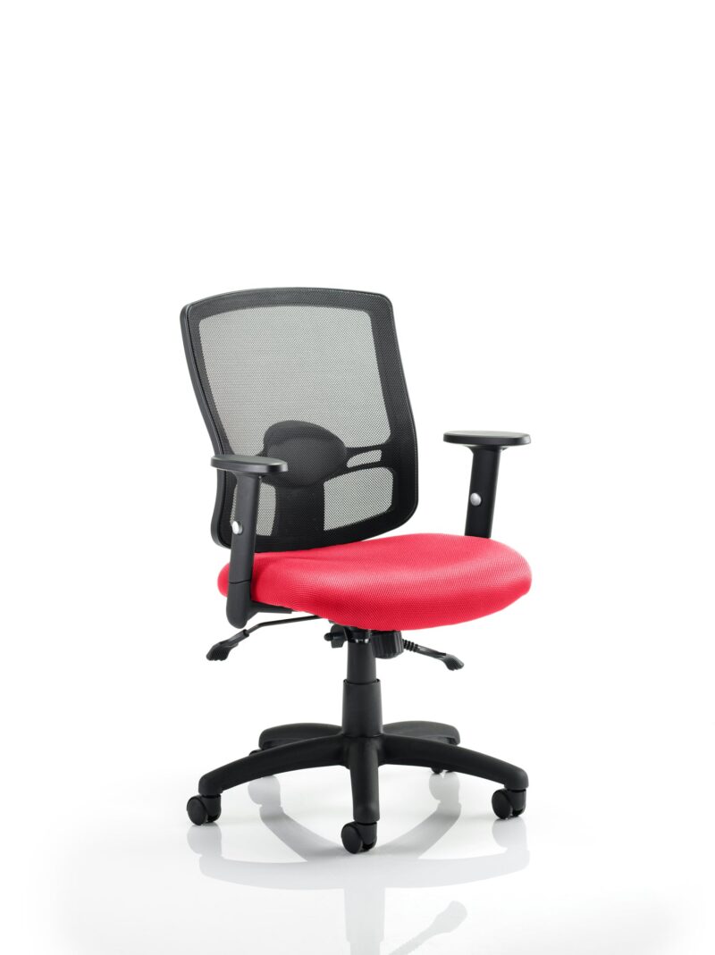 Portland II Medium Mesh Back Task Operator Office Chair with Arms - Image 13