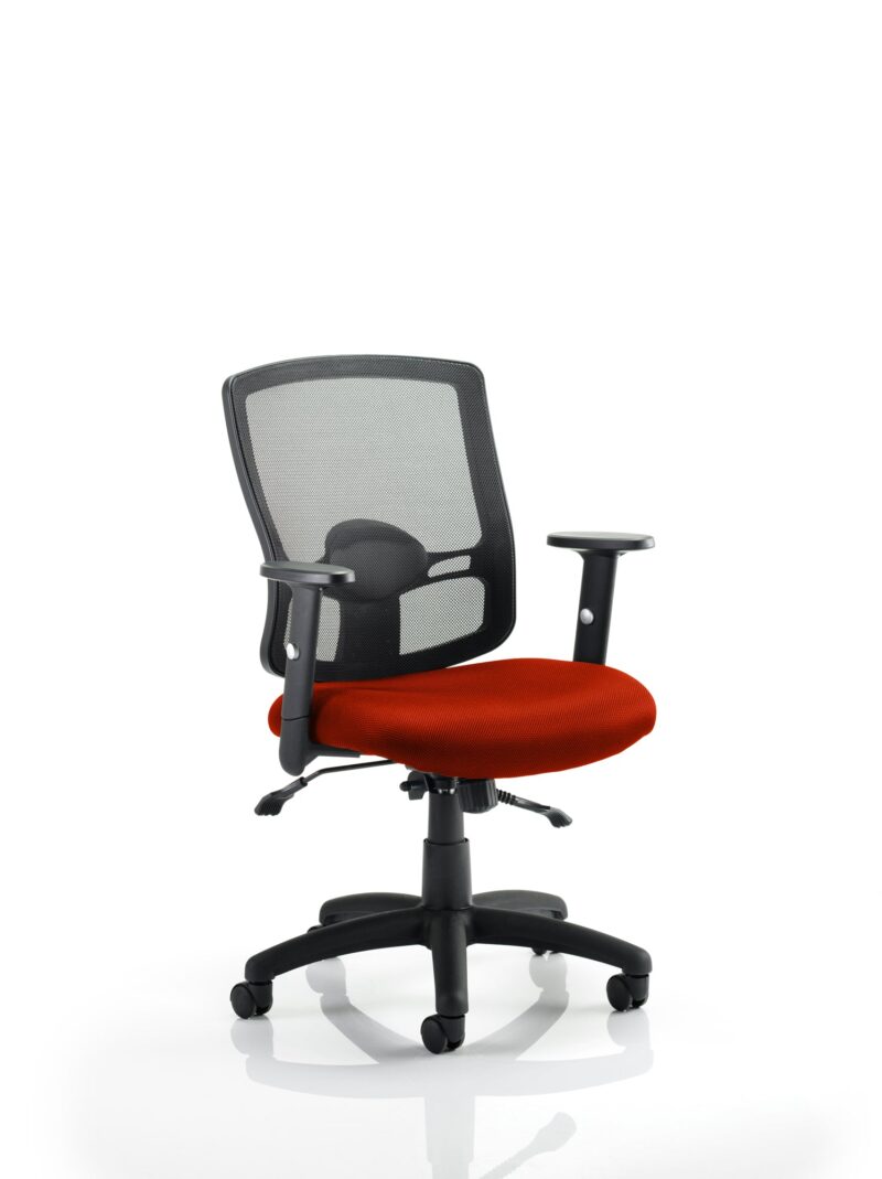 Portland II Medium Mesh Back Task Operator Office Chair with Arms - Image 19