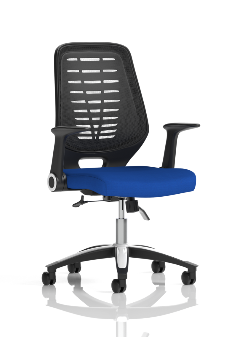 Relay Medium Mesh Back Task Operator Office Chair with Arms - Image 58