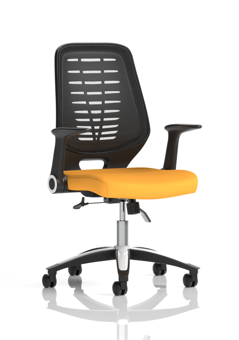 Relay Medium Mesh Back Task Operator Office Chair with Arms - Image 60