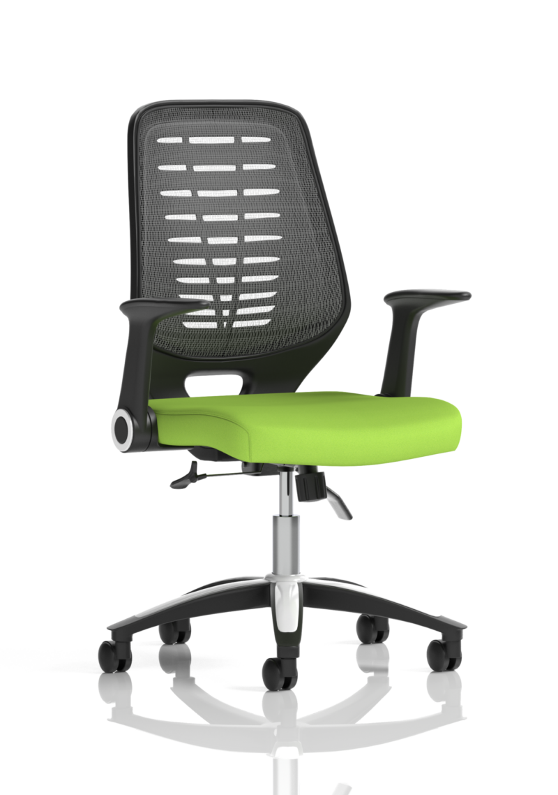 Relay Medium Mesh Back Task Operator Office Chair with Arms - Image 65