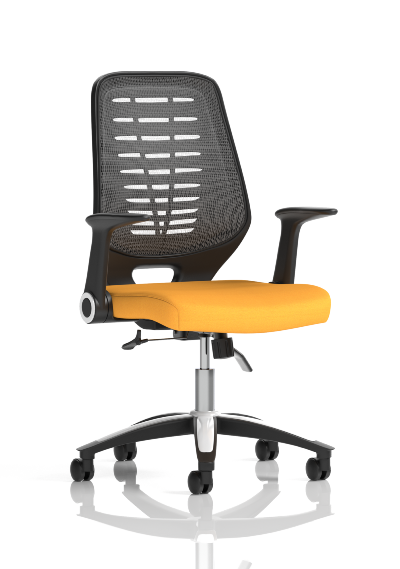 Relay Medium Mesh Back Task Operator Office Chair with Arms - Image 68