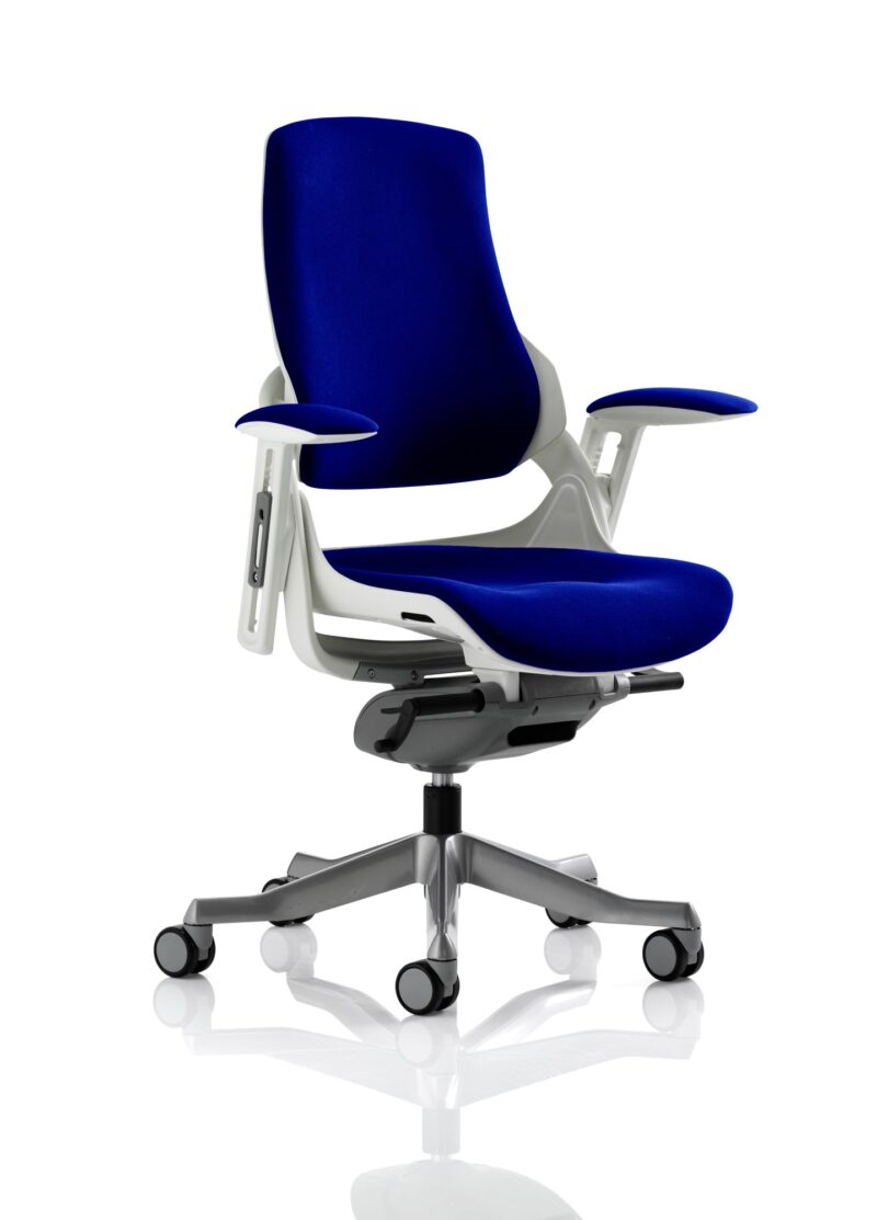 Zure High Back White Shell Executive Office Chair with Arms - Image 41