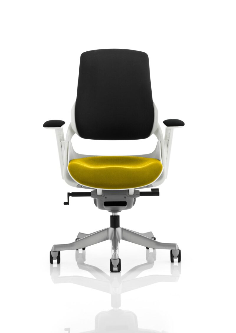Zure High Back White Shell Executive Office Chair with Arms - Image 51