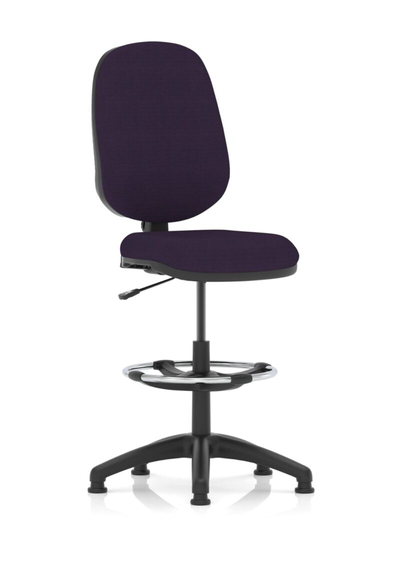 Eclipse Plus I Medium Back Task Operator Office Chair with Hi Rise Draughtsman Kit - Image 25