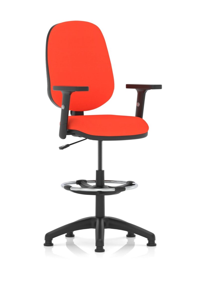 Eclipse Plus I Medium Back Task Operator Office Chair with Hi Rise Draughtsman Kit - Image 29