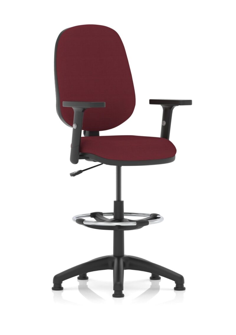Eclipse Plus I Medium Back Task Operator Office Chair with Hi Rise Draughtsman Kit - Image 31