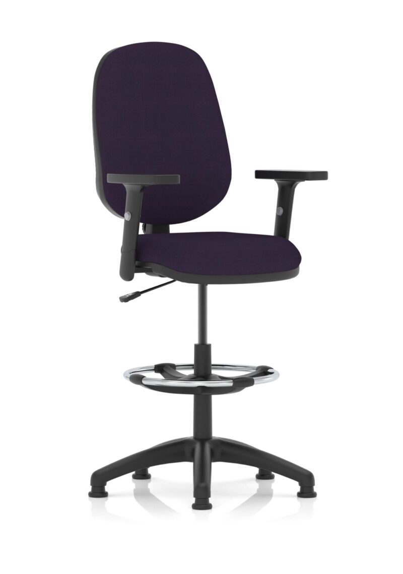 Eclipse Plus I Medium Back Task Operator Office Chair with Hi Rise Draughtsman Kit - Image 33