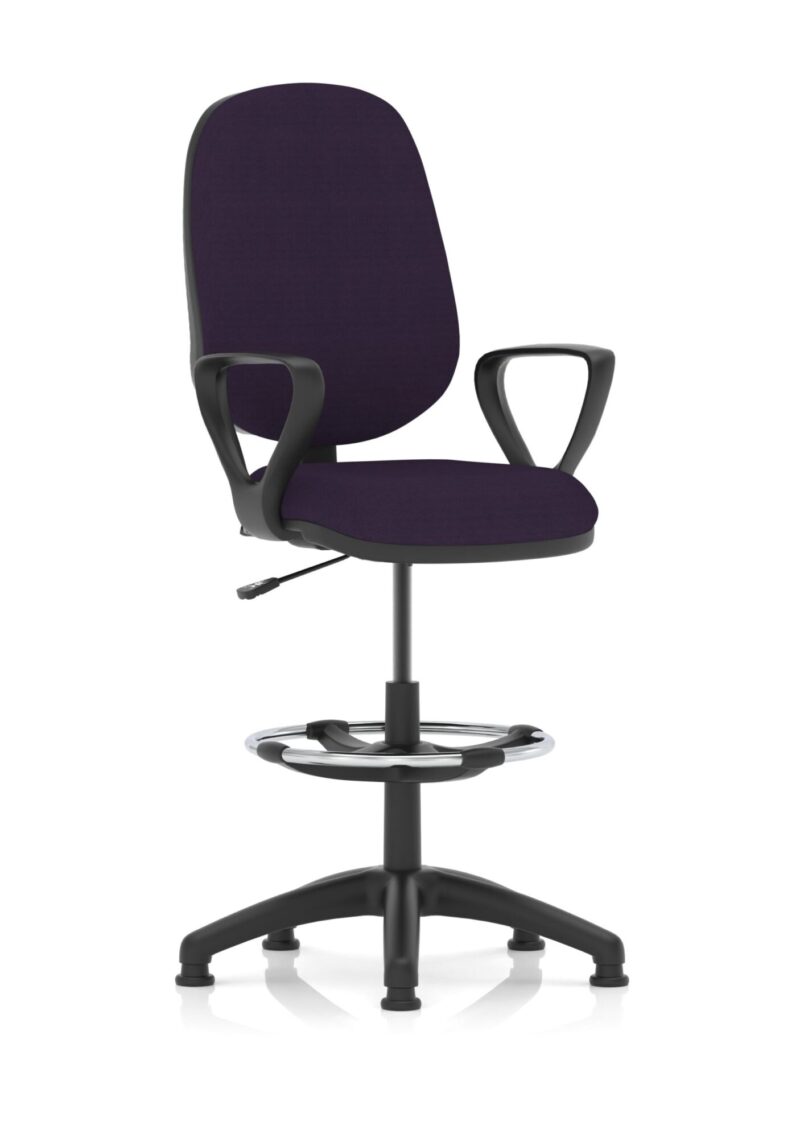 Eclipse Plus I Medium Back Task Operator Office Chair with Hi Rise Draughtsman Kit - Image 17