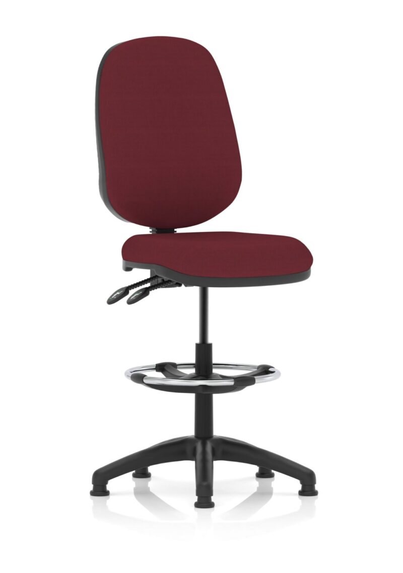 Eclipse Plus II Task Operator Office Chair with Hi Rise Draughtsman Kit - Image 14