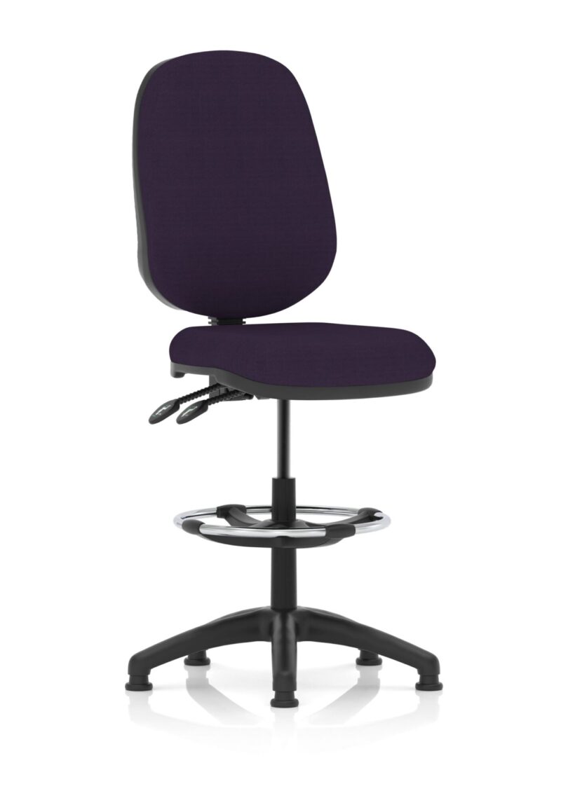Eclipse Plus II Task Operator Office Chair with Hi Rise Draughtsman Kit - Image 15