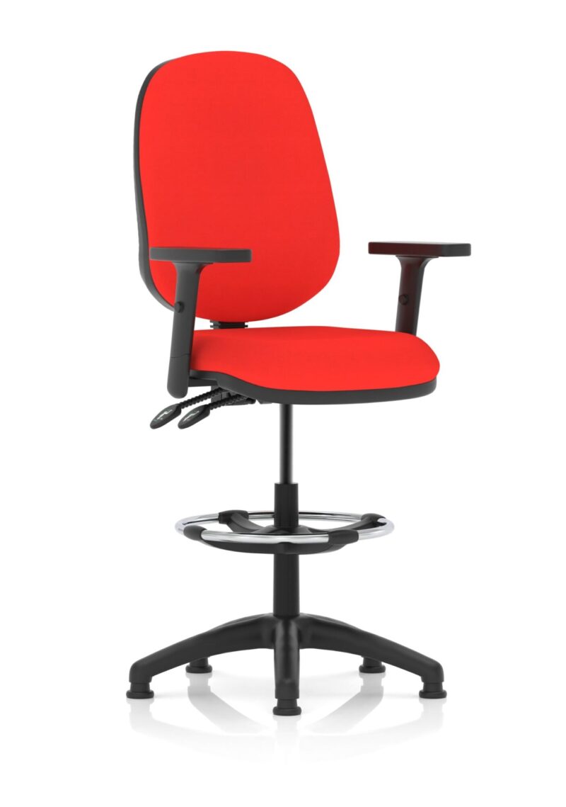 Eclipse Plus II Task Operator Office Chair with Hi Rise Draughtsman Kit - Image 16