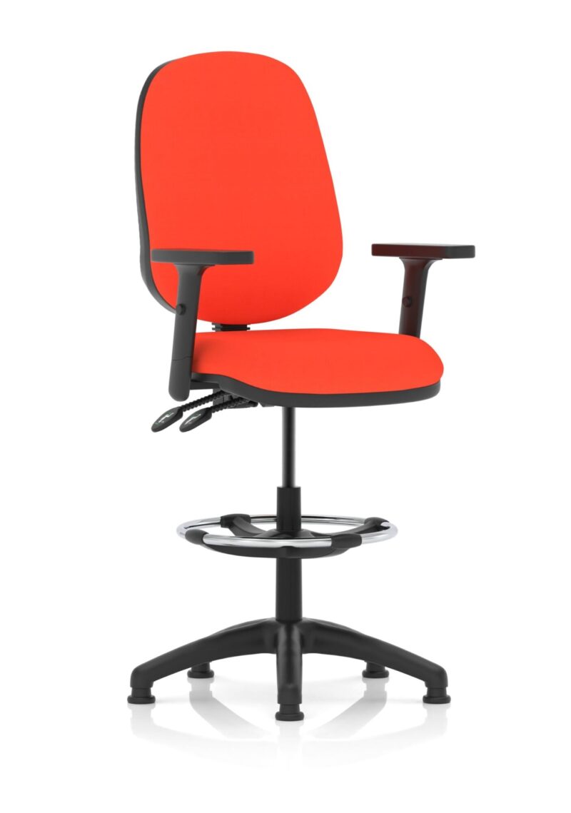 Eclipse Plus II Task Operator Office Chair with Hi Rise Draughtsman Kit - Image 19