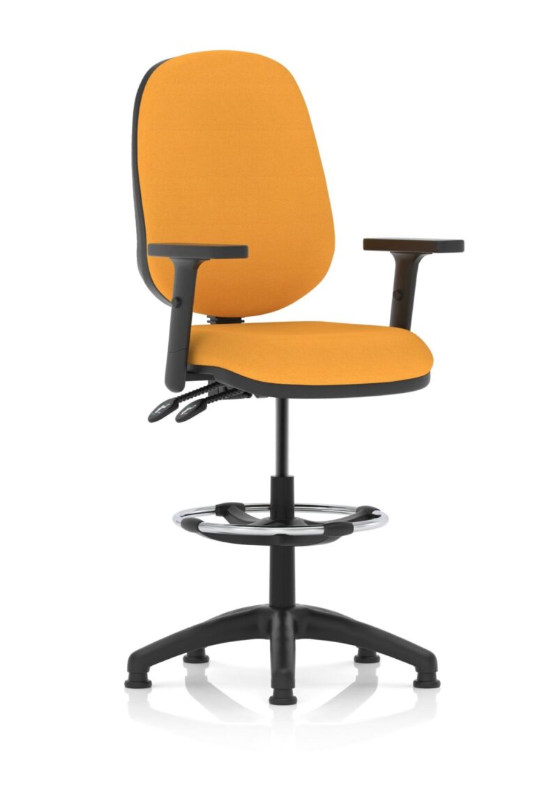 Eclipse Plus II Task Operator Office Chair with Hi Rise Draughtsman Kit - Image 20