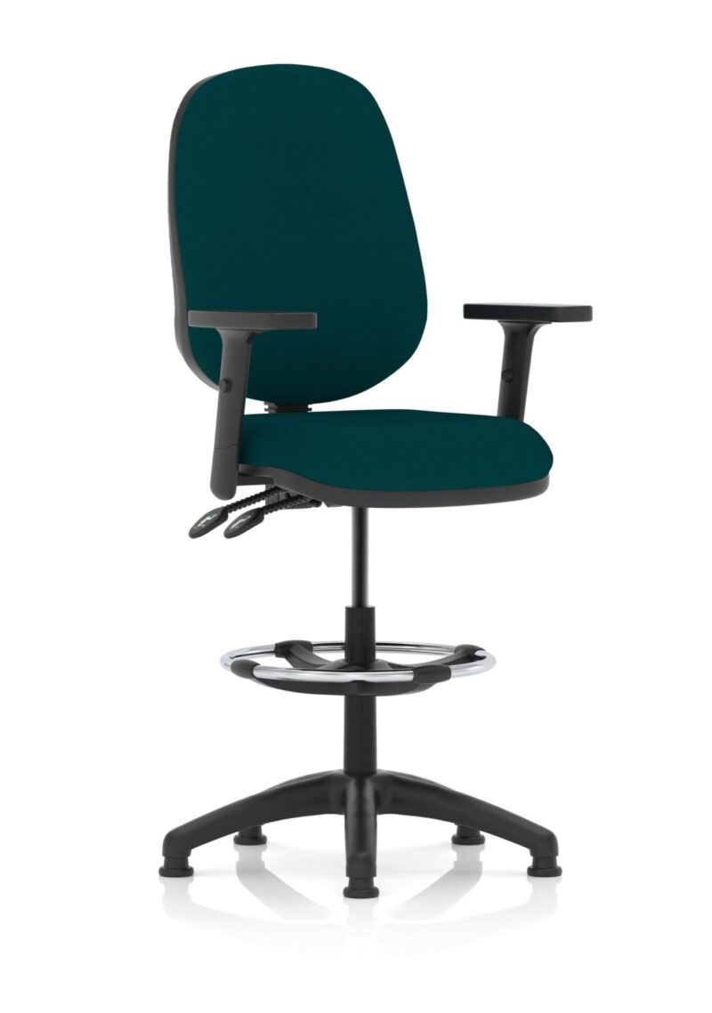 Eclipse Plus II Task Operator Office Chair with Hi Rise Draughtsman Kit - Image 22