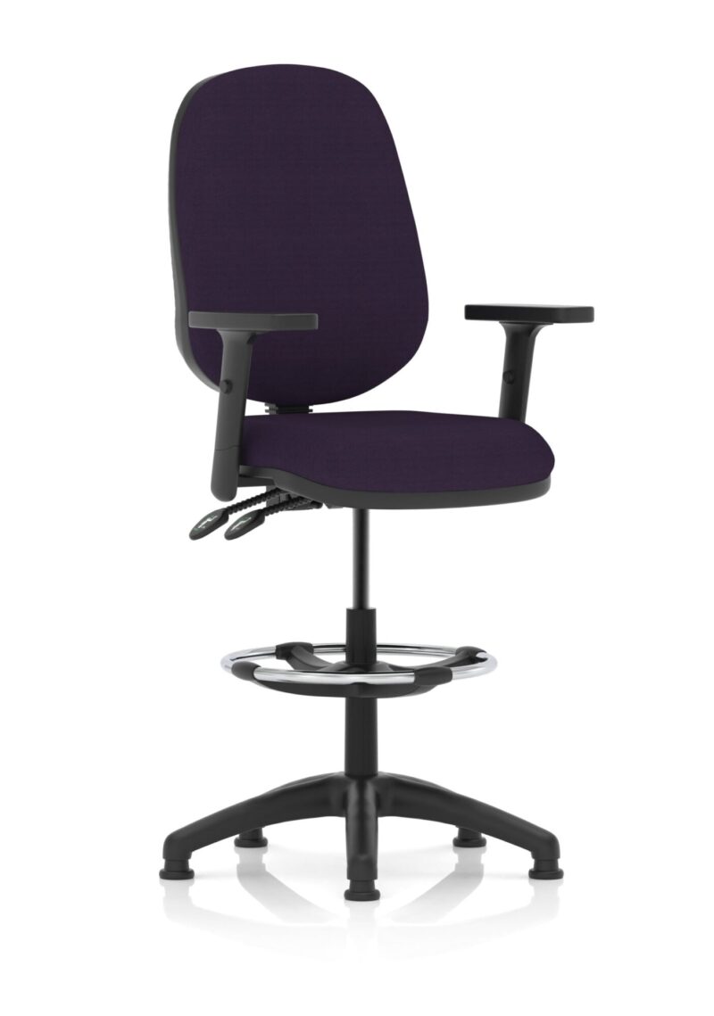 Eclipse Plus II Task Operator Office Chair with Hi Rise Draughtsman Kit - Image 23