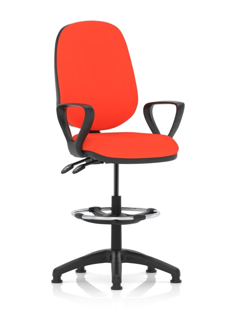Eclipse Plus II Task Operator Office Chair with Hi Rise Draughtsman Kit - Image 27