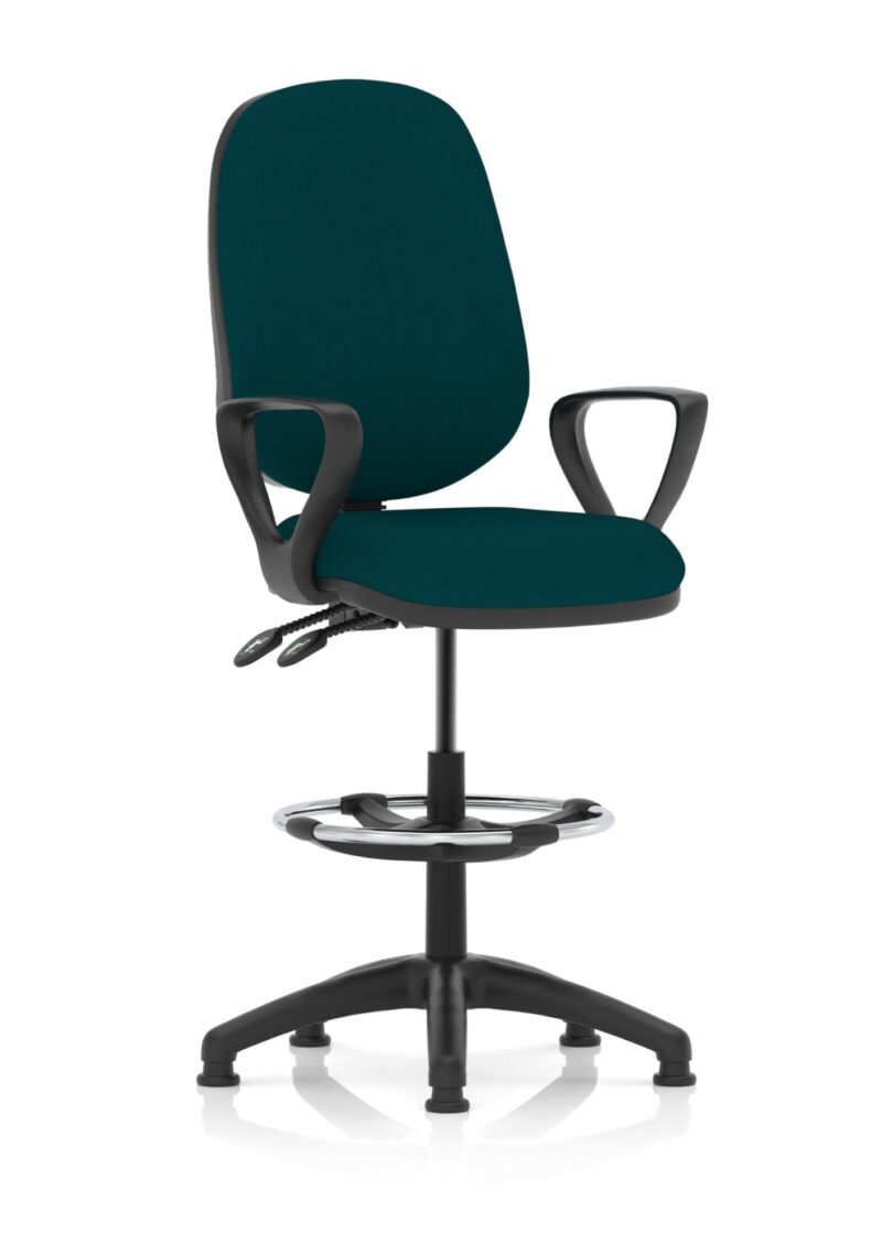 Eclipse Plus II Task Operator Office Chair with Hi Rise Draughtsman Kit - Image 30