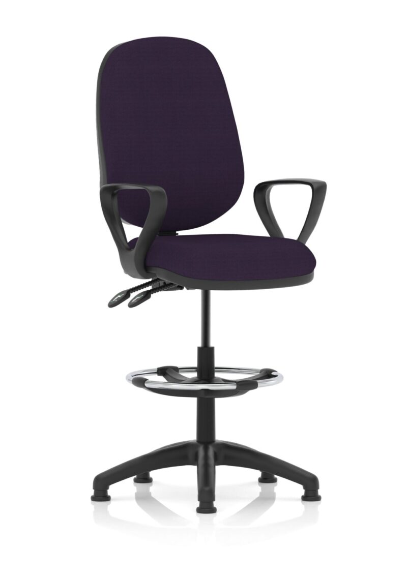 Eclipse Plus II Task Operator Office Chair with Hi Rise Draughtsman Kit - Image 31