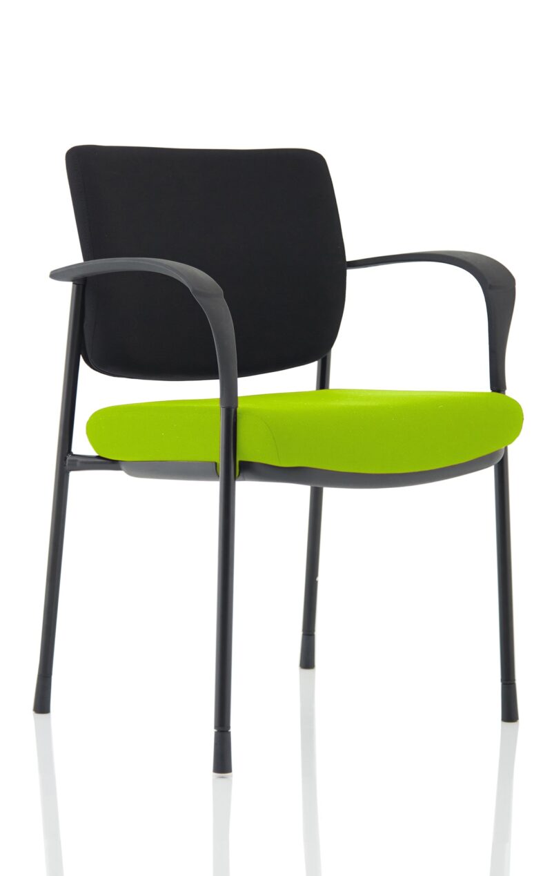 Brunswick Deluxe Medium Back Stacking Visitor Office Chair with Arms Bespoke - Image 4