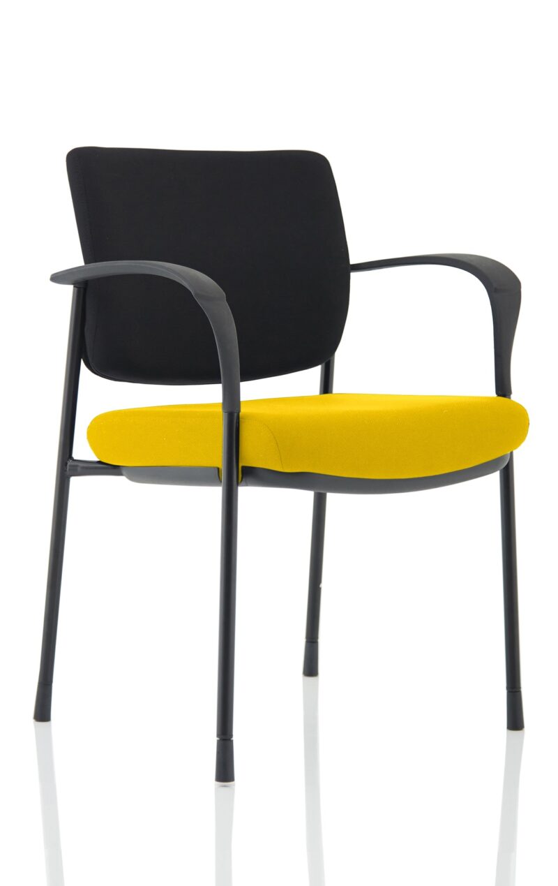 Brunswick Deluxe Medium Back Stacking Visitor Office Chair with Arms Bespoke - Image 5