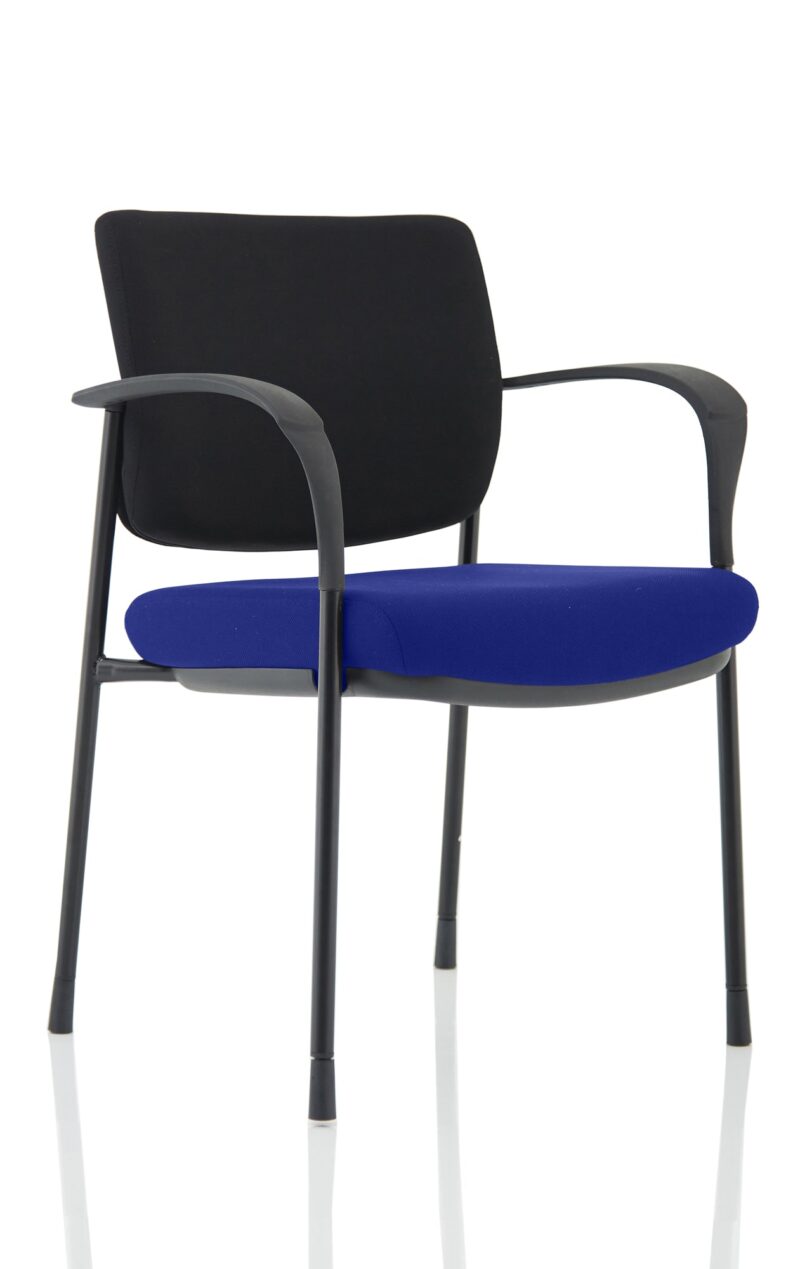 Brunswick Deluxe Medium Back Stacking Visitor Office Chair with Arms Bespoke - Image 6