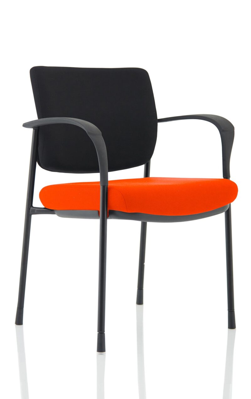 Brunswick Deluxe Medium Back Stacking Visitor Office Chair with Arms Bespoke - Image 7