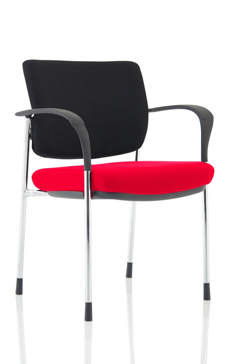 Brunswick Deluxe Medium Back Stacking Visitor Office Chair with Arms Bespoke - Image 9