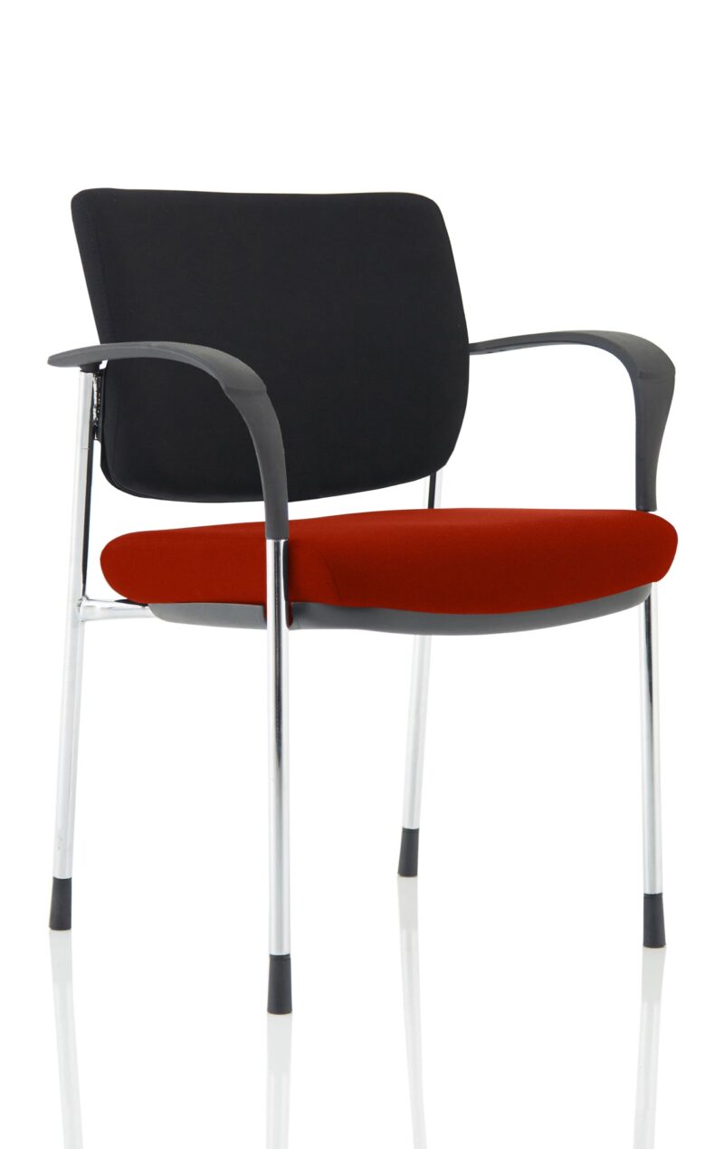 Brunswick Deluxe Medium Back Stacking Visitor Office Chair with Arms Bespoke - Image 10