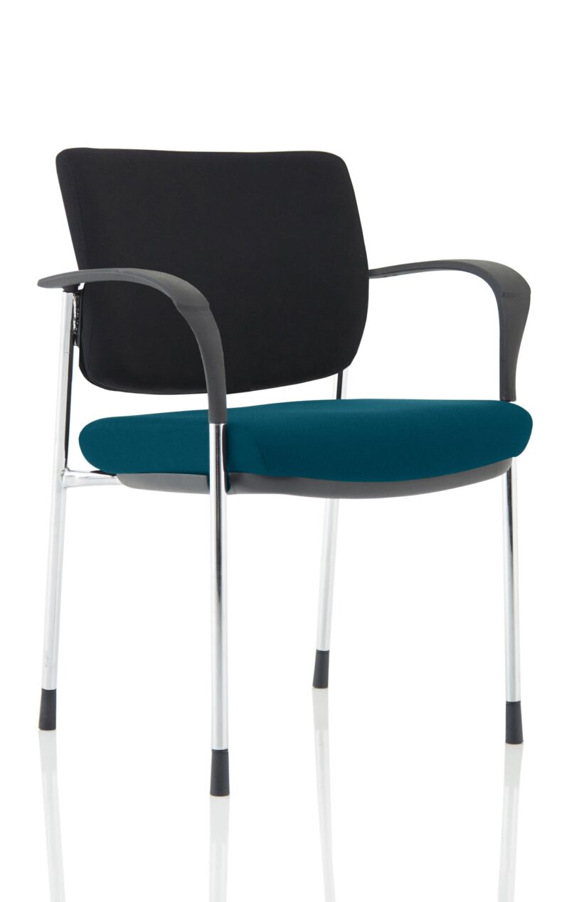 Brunswick Deluxe Medium Back Stacking Visitor Office Chair with Arms Bespoke - Image 11