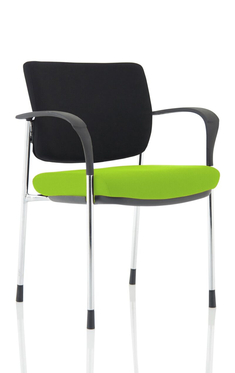 Brunswick Deluxe Medium Back Stacking Visitor Office Chair with Arms Bespoke - Image 12