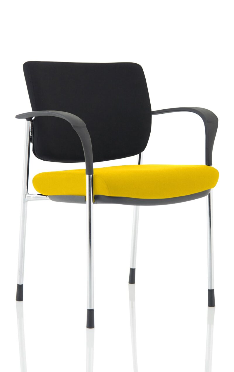 Brunswick Deluxe Medium Back Stacking Visitor Office Chair with Arms Bespoke - Image 13