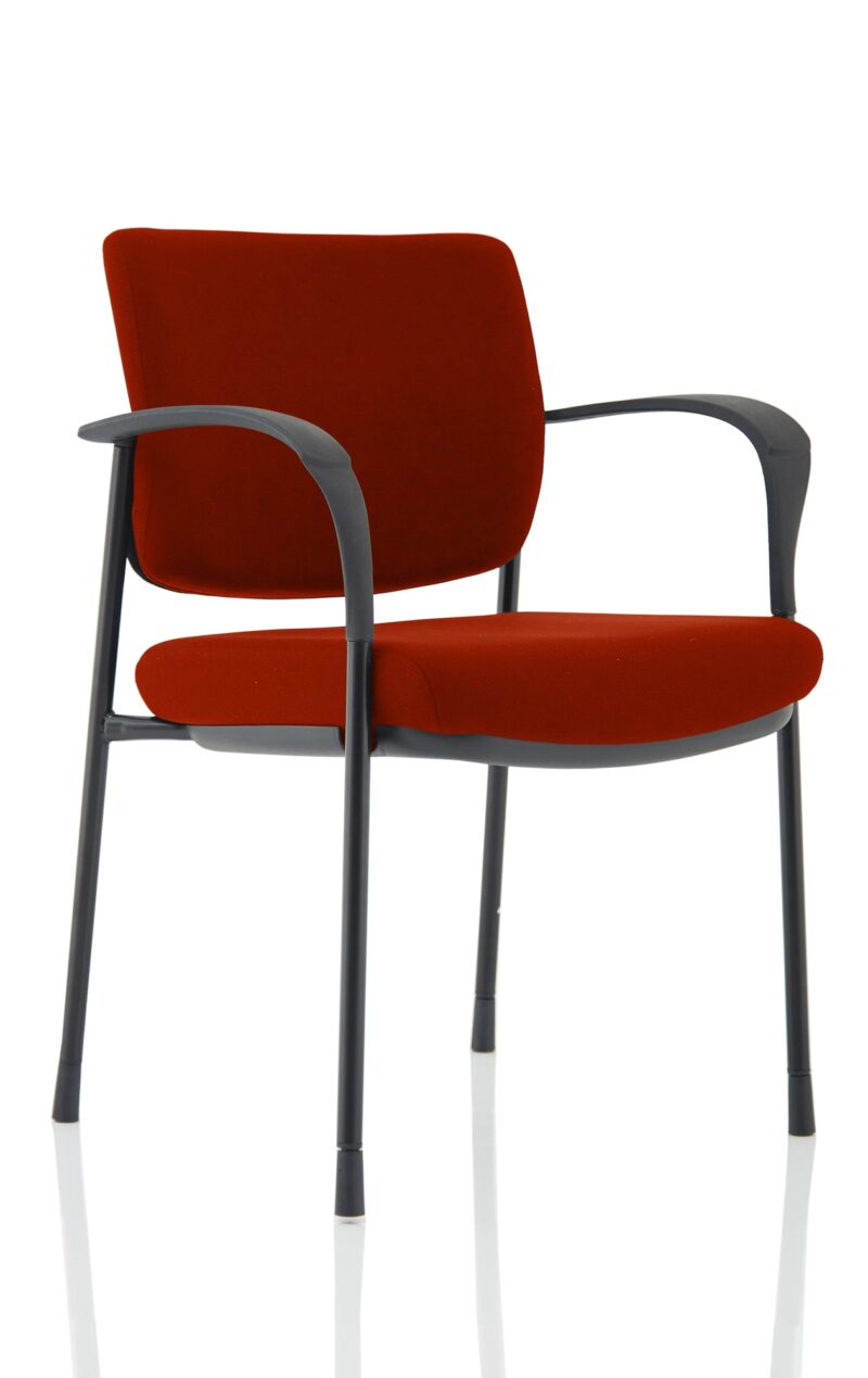 Brunswick Deluxe Medium Back Stacking Visitor Office Chair with Arms Bespoke - Image 19