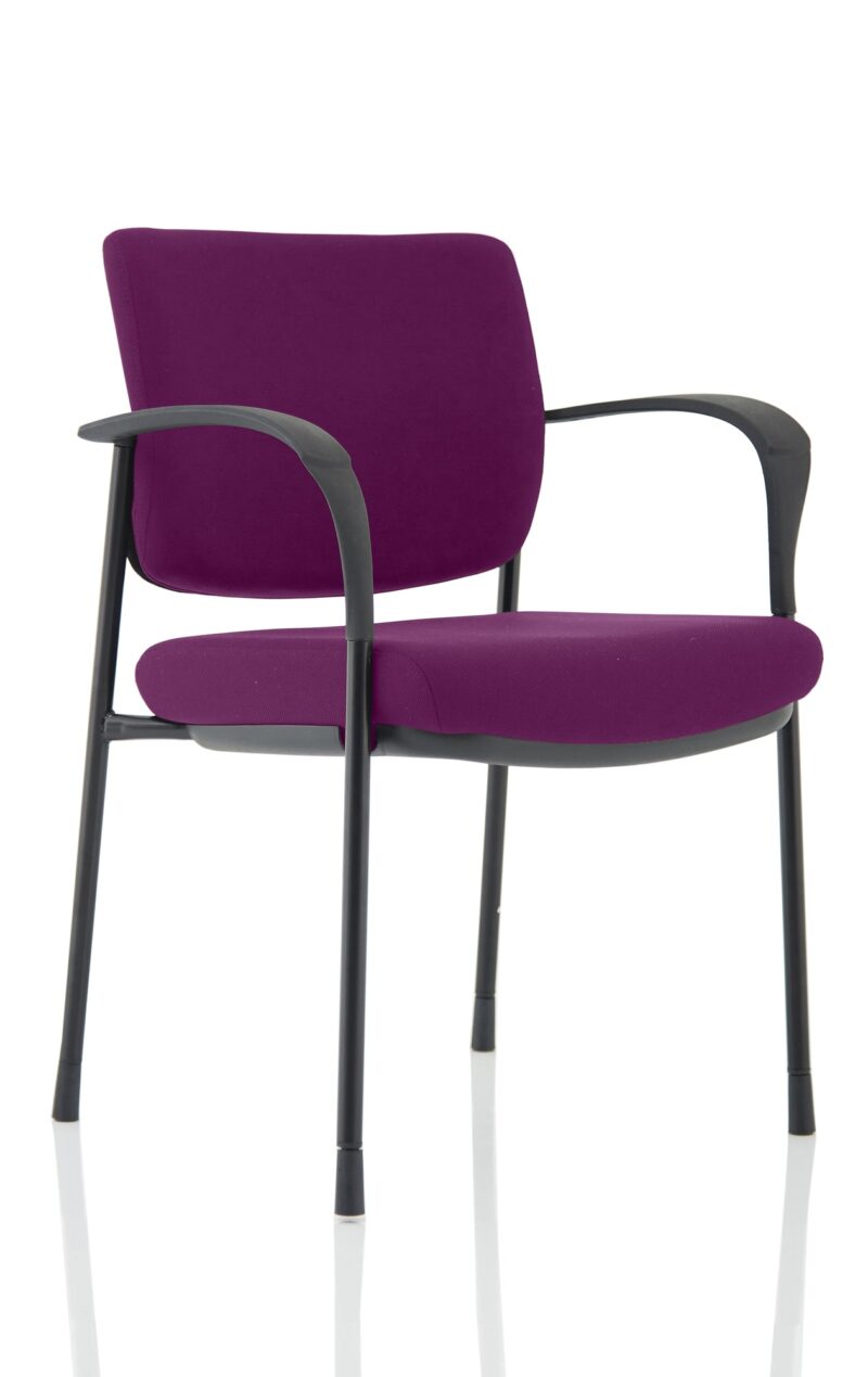 Brunswick Deluxe Medium Back Stacking Visitor Office Chair with Arms Bespoke - Image 25