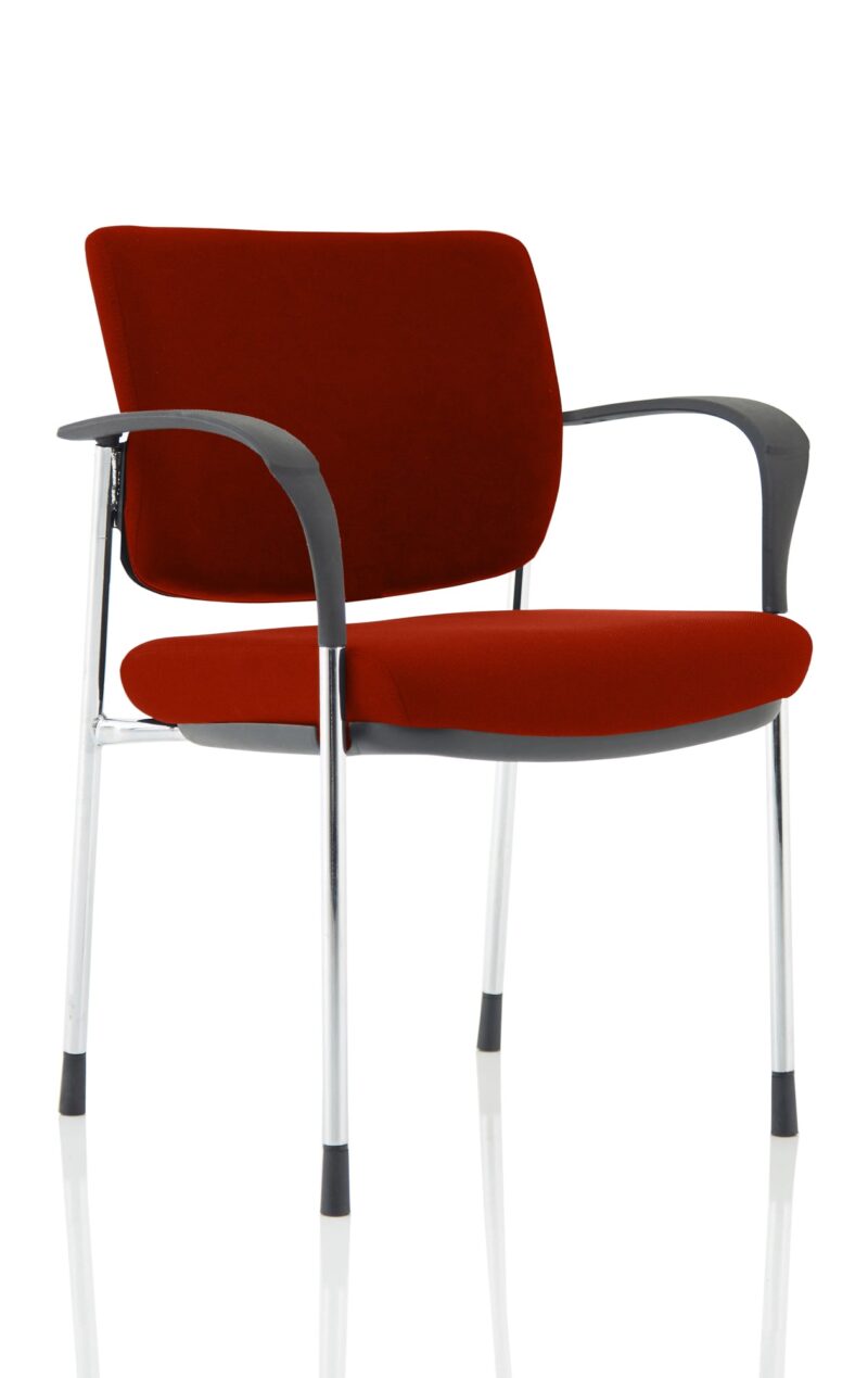 Brunswick Deluxe Medium Back Stacking Visitor Office Chair with Arms Bespoke - Image 27