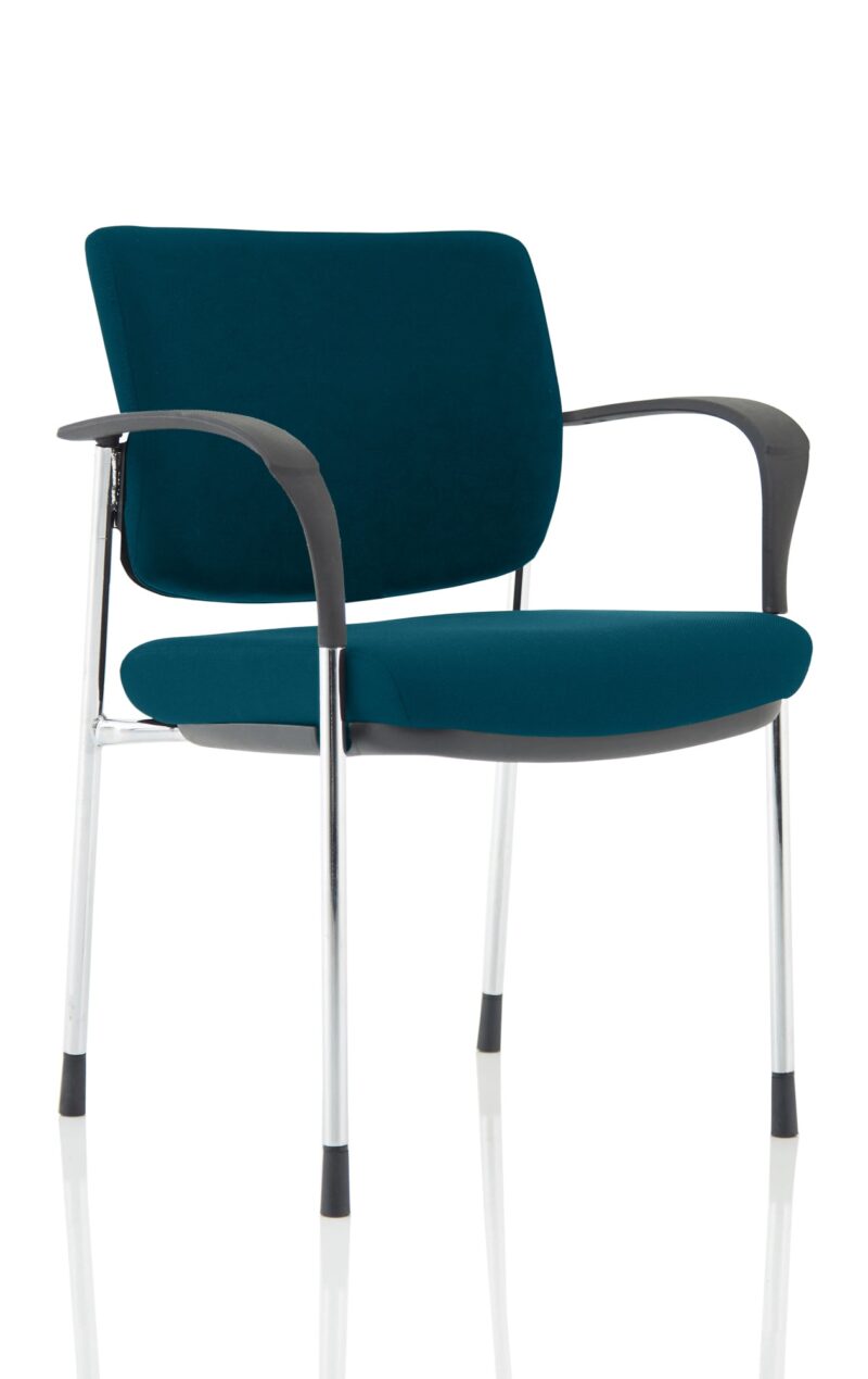 Brunswick Deluxe Medium Back Stacking Visitor Office Chair with Arms Bespoke - Image 28