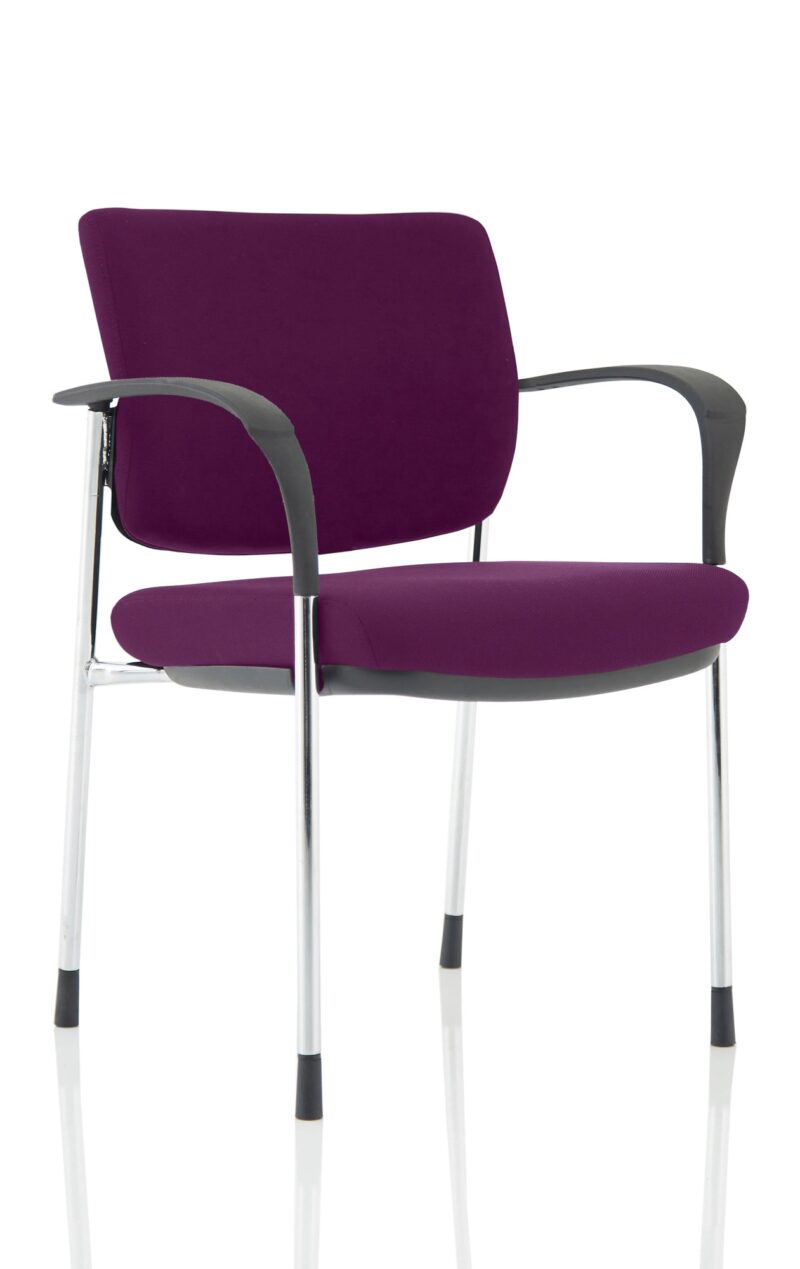 Brunswick Deluxe Medium Back Stacking Visitor Office Chair with Arms Bespoke - Image 34