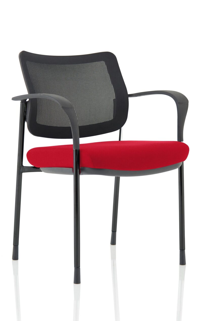 Brunswick Deluxe Medium Back Stacking Visitor Office Chair with Arms Bespoke - Image 35